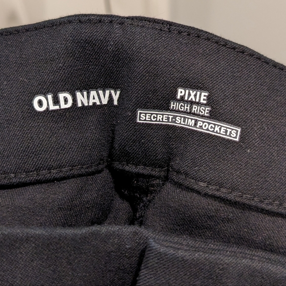 Old Navy Pixie High Rise Pants (Black Jack Color, Size 8) - Picture 3 of 3